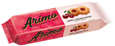 «Arimo», печенье «Курабье с вишневым джемом», 180 г «Arimo», печенье «Курабье с вишневым джемом», 180 г