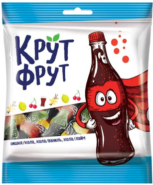 «КрутФрут», мармелад жевательный в форме забавных бутылочек, 170 г «КрутФрут», мармелад жевательный в форме забавных бутылочек, 170 г