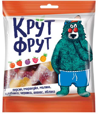 «КрутФрут», мармелад жевательный в форме озорных мишек, 30 г «КрутФрут», мармелад жевательный в форме озорных мишек, 30 г