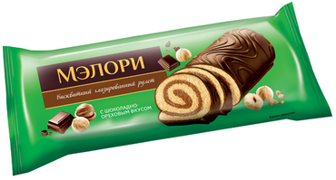 «Мэлори», рулет бисквитный шоколадно-ореховый, 200 г «Мэлори», рулет бисквитный шоколадно-ореховый, 200 г