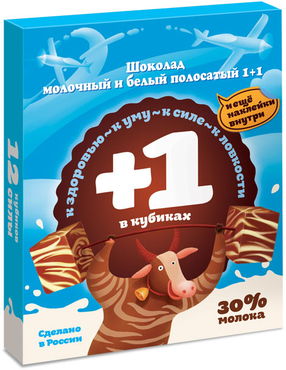 «OZera», шоколад молочный и белый, детский, 90 г «OZera», шоколад молочный и белый, детский, 90 г