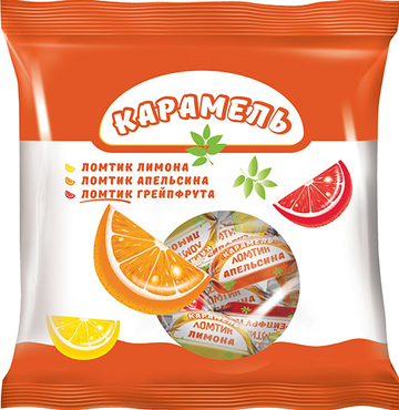 Карамель «Ломтики со вкусом апельсина, лимона и грейпфрута», 180 г Карамель «Ломтики со вкусом апельсина, лимона и грейпфрута», 180 г