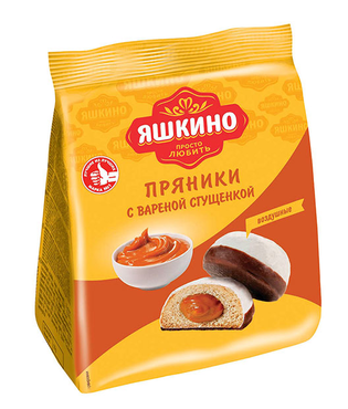 «Яшкино», пряники с варёной сгущёнкой, 200 г «Яшкино», пряники с варёной сгущёнкой, 200 г