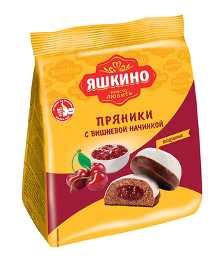 «Яшкино», пряники с вишнёвой начинкой, 200 г «Яшкино», пряники с вишнёвой начинкой, 200 г