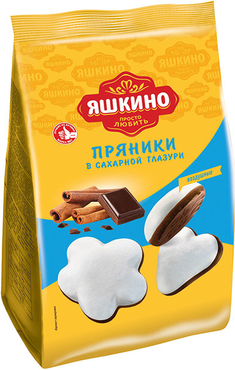 «Яшкино», пряники в сахарной глазури, 350 г «Яшкино», пряники в сахарной глазури, 350 г