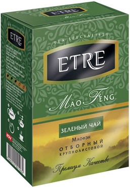 «ETRE», «Mao Feng» чай зеленый крупнолистовой, 100 г «ETRE», «Mao Feng» чай зеленый крупнолистовой, 100 г