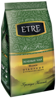 «ETRE», «Mao Feng» чай зеленый крупнолистовой, 200 г «ETRE», «Mao Feng» чай зеленый крупнолистовой, 200 г
