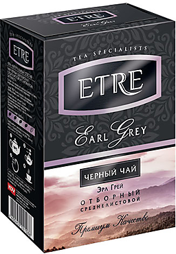«ETRE», earl Grey чай черный среднелистовой с бергамотом, 100 г