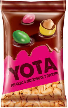 «Yota», арахис в молочно-шоколадной и цветной глазури, 150 г «Yota», арахис в молочно-шоколадной и цветной глазури, 150 г