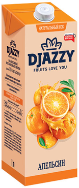 «Djazzy», сок апельсиновый, с мякотью, 1 л «Djazzy», сок апельсиновый, с мякотью, 1 л