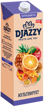 «Djazzy», сок мультифруктовый, с мякотью «Djazzy», сок мультифруктовый, с мякотью