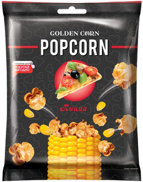 «Golden Corn», попкорн со вкусом пиццы, 35 г «Golden Corn», попкорн со вкусом пиццы, 35 г
