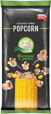 «Golden Corn», попкорн со вкусом сметаны с зеленью, 100 г «Golden Corn», попкорн со вкусом сметаны с зеленью, 100 г