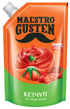 «Maestro Gusten», кетчуп «Чили», 400 г «Maestro Gusten», кетчуп «Чили», 400 г