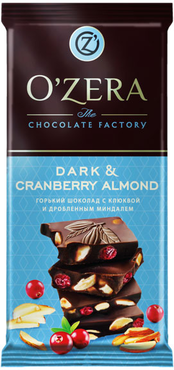 «OZera», шоколад Dark & Cranberry Almond, 90 г «OZera», шоколад Dark & Cranberry Almond, 90 г