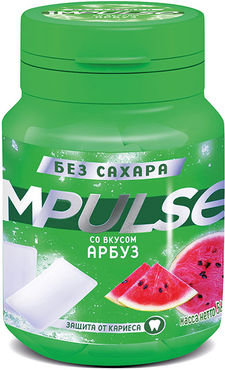 «Impulse», жевательная резинка со вкусом «Арбуз», 56 г «Impulse», жевательная резинка со вкусом «Арбуз», 56 г