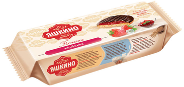 «Яшкино», печенье «Клубника», сдобное, 137 г «Яшкино», печенье «Клубника», сдобное, 137 г