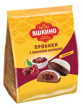 «Яшкино», пряники с вишнёвой начинкой, 350 г «Яшкино», пряники с вишнёвой начинкой, 350 г