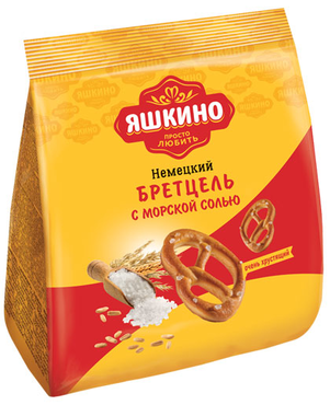 «Яшкино», крекер «Бретцель» с солью, 180 г «Яшкино», крекер «Бретцель» с солью, 180 г