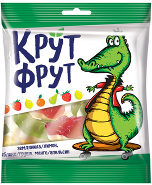 «КрутФрут», мармелад жевательный в форме крокодильчиков, 70 г «КрутФрут», мармелад жевательный в форме крокодильчиков, 70 г