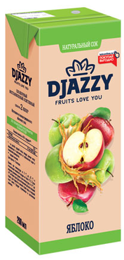 «Djazzy», сок яблочный, 200 мл «Djazzy», сок яблочный, 200 мл