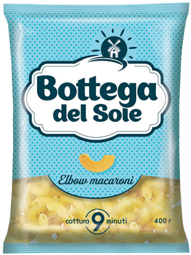 «Bottega del Sole», макаронные изделия «Рожки», 400 г «Bottega del Sole», макаронные изделия «Рожки», 400 г