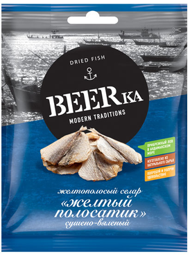«Beerka», жёлтый полосатик сушёно-вяленый, 40 г «Beerka», жёлтый полосатик сушёно-вяленый, 40 г