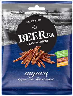 «Beerka», тунец сушёно-вяленый, 40 г «Beerka», тунец сушёно-вяленый, 40 г