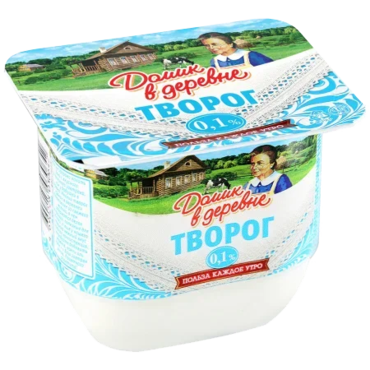 Творог мягкий 0.1% «Домик в деревне» обезжиренный, 170 г Творог мягкий 0.1% «Домик в деревне» обезжиренный, 170 г