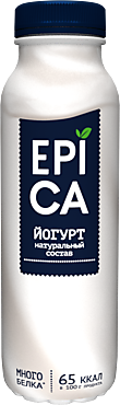 Йогурт питьевой 2.9% «Epica» натуральный, 290 г