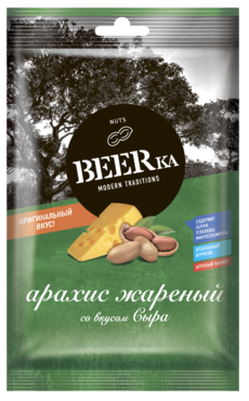 Арахис «Beerka» жареный, со вкусом сыра, 90 г Арахис «Beerka» жареный, со вкусом сыра, 90 г