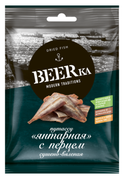Рыбка сушеная «Beerka» Янтарная с перцем, 25 г Рыбка сушеная «Beerka» Янтарная с перцем, 25 г
