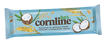 Зерновой батончик «Cornline» с кокосом, 30 г
