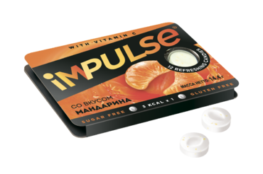 Пастилки «IMPULSE» со вкусом мандарина, 14 г Пастилки «IMPULSE» со вкусом мандарина, 14 г