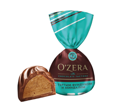 Конфеты «O'Zera» с фундуком и миндалем Конфеты «O'Zera» с фундуком и миндалем