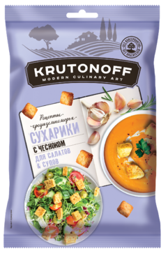 Сухарики «Крутоноф» с чесноком, 100 г Сухарики «Крутоноф» с чесноком, 100 г