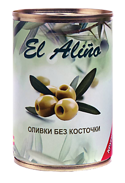 Оливки «EL alino» крупные, без косточки, 290 мл