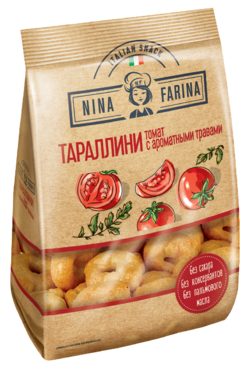 Тараллини «Nina Farina» Томат и ароматные травы, 180 г Тараллини «Nina Farina» Томат и ароматные травы, 180 г
