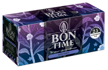 Чай черный «Bontime» с бергамотом, 25 пакетиков, 50 г Чай черный «Bontime» с бергамотом, 25 пакетиков, 50 г