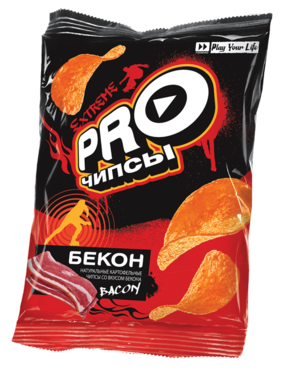 Чипсы «PRO-Чипсы» натуральные картофельные со вкусом бекона, 60 г Чипсы «PRO-Чипсы» натуральные картофельные со вкусом бекона, 60 г