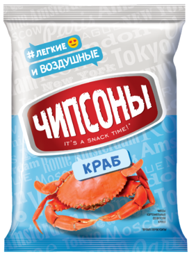 Чипсы «Чипсоны» со вкусом краба, 40 г Чипсы «Чипсоны» со вкусом краба, 40 г