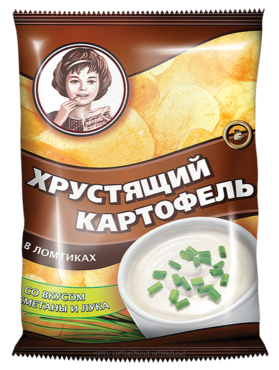 Чипсы «Хрустящий картофель» со вкусом сметаны и лука, 40 г Чипсы «Хрустящий картофель» со вкусом сметаны и лука, 40 г