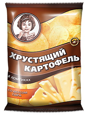 Чипсы «Хрустящий картофель» со вкусом сыра, 160 г
