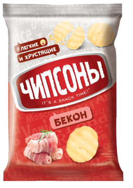 Чипсы «Чипсоны» со вкусом бекона, 40 г Чипсы «Чипсоны» со вкусом бекона, 40 г