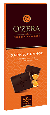 Шоколад горький «O'Zera» Dark&Orange, 90 г
