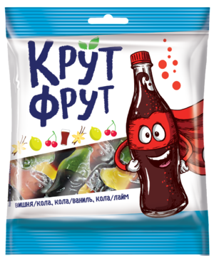 Жевательный мармелад «КрутФрут» в форме забавных бутылочек, 70 г Жевательный мармелад «КрутФрут» в форме забавных бутылочек, 70 г