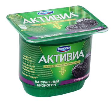 Биойогурт 2.9% «Активиа» с черносливом, 150 г Биойогурт 2.9% «Активиа» с черносливом, 150 г