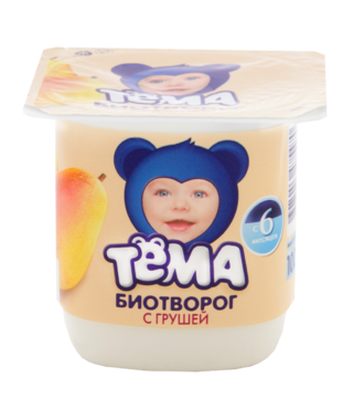 Биотворог 4.2% «Тёма» с грушей, 100 г Биотворог 4.2% «Тёма» с грушей, 100 г