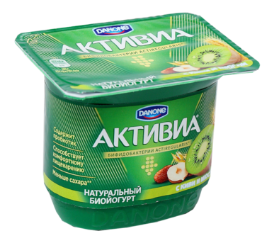 Биойогурт 3% «Активиа» с киви и мюсли, 150 г Биойогурт 3% «Активиа» с киви и мюсли, 150 г