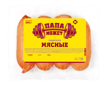 Сардельки «Папа может!» Мясные, 400 г Сардельки «Папа может!» Мясные, 400 г
